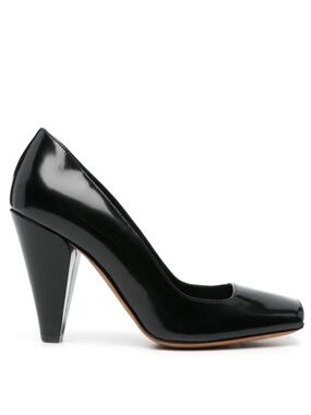 Khaite Black Patent Leather Pump Heels